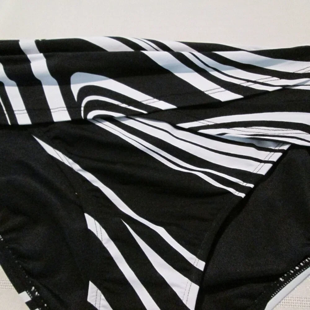 Bleu Rod Beattie New Wave Striped Bikini Bottom NWT Sz 12 - Picture 5 of 7